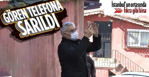 Bu binayı gören telefonuna sarılıyor