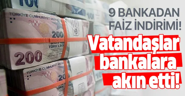 İndirimleri duyanlar bankaya akın etti! 9 bankadan...