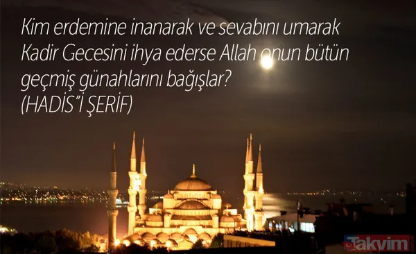 2019 Kadir Gecesi yeni mesajları - Kadir gecesi kutlama sözleri kısa - Kadir gecesi sözleri sayfamızda - 9