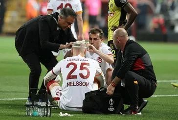 Galatasaray'da Nelsson'a 15 dikiş!