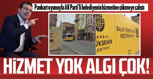 CHP’li İBB’den pankart oyunu! AK Parti’li Fatih Belediyesi’nin çalışması üzerine böyle konmaya çalıştılar