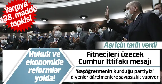 Son dakika: Başkan Erdoğan'dan AK Parti Grup Toplantısı'nda önemli açıklamalar