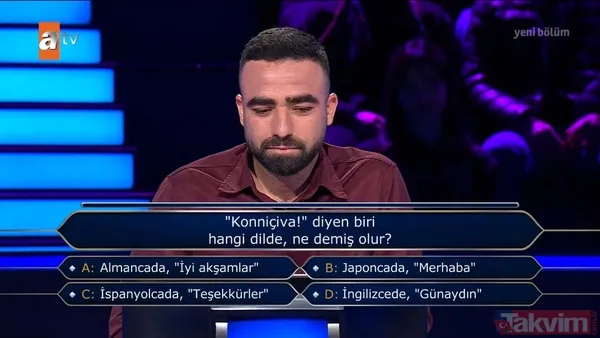 Kenan İmirzalıoğlu'nun sunduğu Kim Milyoner Olmak İster'de geceye damga vuran yarışmacı! Soruyu bilemeyince çekip gitti - 35