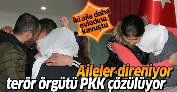 Evlat nöbetindeki 2 aile daha evladına kavuştu