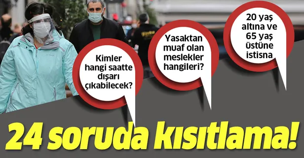 Bakanlık 24 soru ve yanıtla koronavirüs tedbirlerini açıkladı! Kafe, kreş, 65 yaş... İşte yeni kısıtlamaların detayları