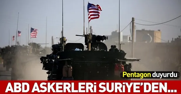 Pentagon’dan Suriye’den kontrollü çekilme açıklaması
