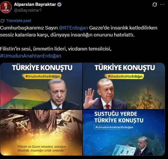 Bakanlardan paylaşım (Sosyal Medya)