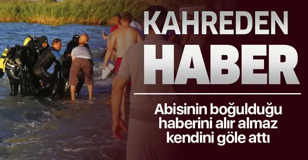 Abisinin boğulduğu haberini alır almaz kendini göle attı