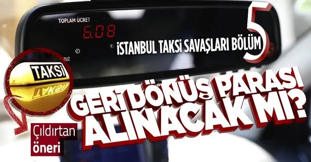 Takside köprü ücretleri için flaş karar
