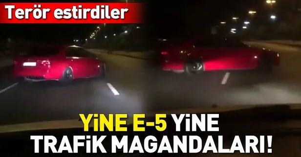 İstanbul’da “makas” ve “drift” terörü kameralara böyle yansıdı