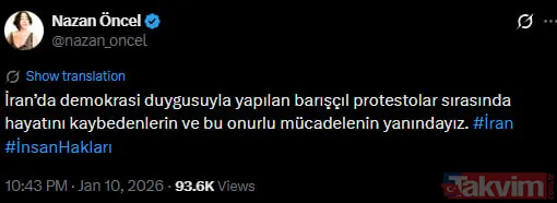 Gazze için çıt çıkarmayanlar İran'daki ateşe benzin döktü! Hadise ve Gülben Ergen İsrail destekli kaosa arka çıktı - 11