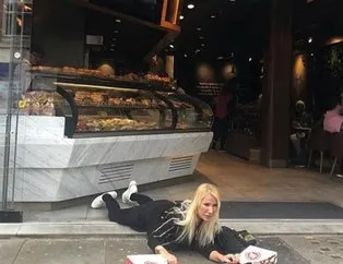 Seda Sayan yere düştü! Sosyal medyadaki 'düşen yıldızlar akımı'na Seda Sayan da uydu!