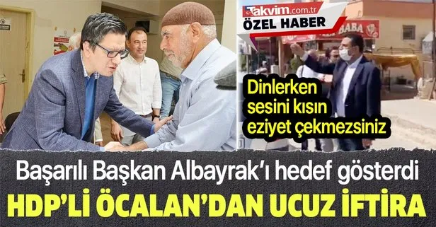 Teröristbaşı Abdullah Öcalan’ın yeğeni ve HDP Milletvekili Ömer Öcalan, Halfeti Belediye Başkanı Şeref Albayrak’a iftira attı