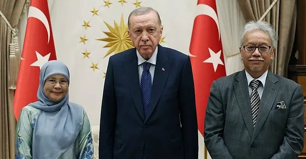 Malezya'dan misafir var! Başkan Erdoğan yüksek mahkeme başkanlarını kabul etti