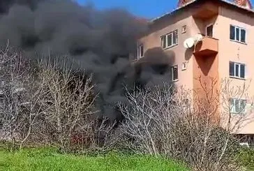 Ataşehir’de iş yeri yangını!