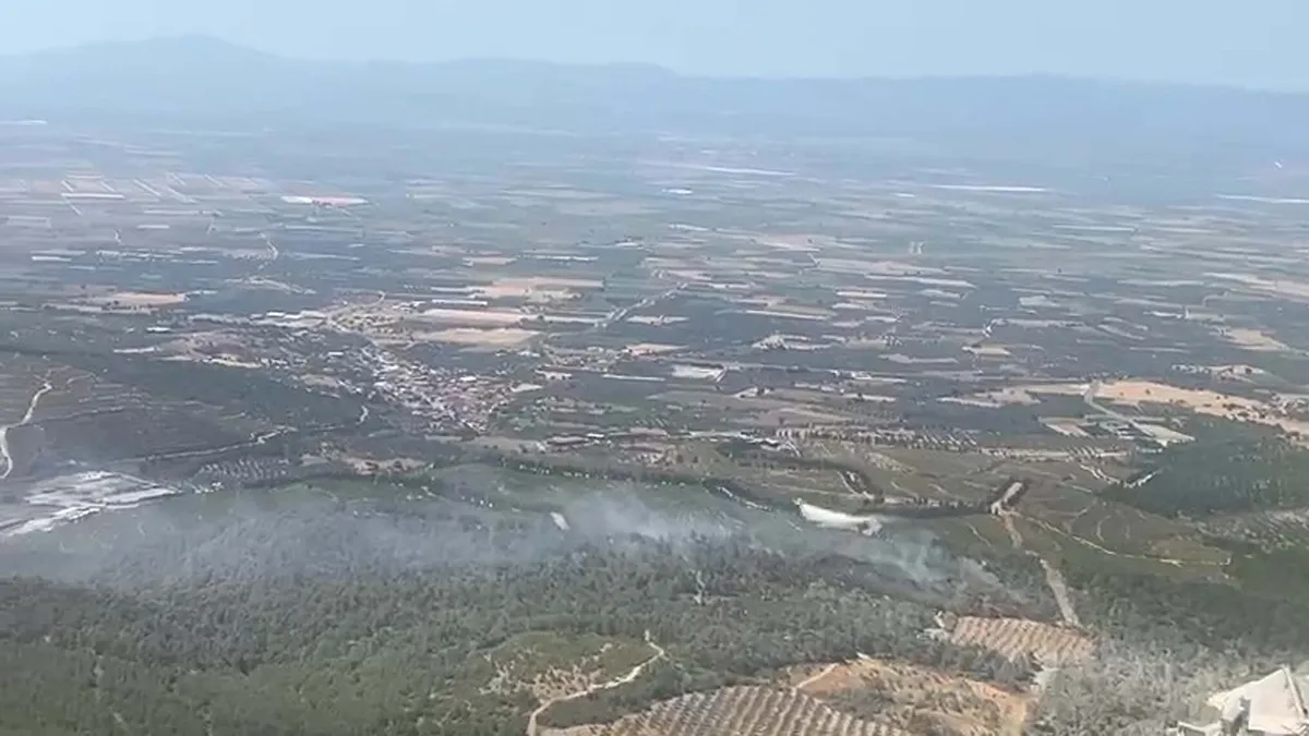 Manisa Soma'da orman yangını! 6 uçak ve 6 helikopter müdahale ediyor