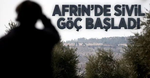 Afrin’de siviller göçe başladı