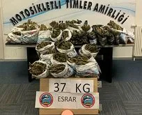 Ankara’da torbacı operasyonu! 37 kilo esrar...
