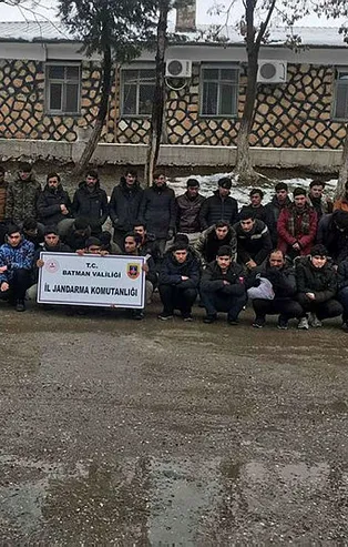 Batman'da 62 düzensiz göçmen yakalandı