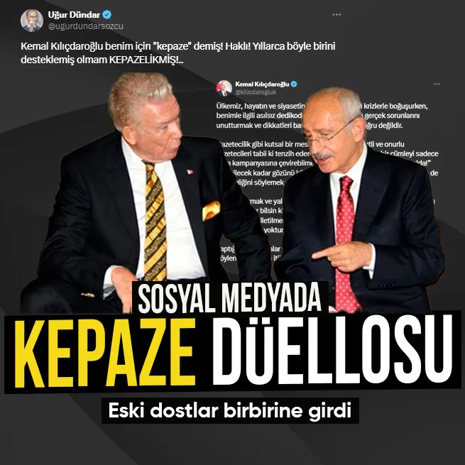 Kılıçdaroğlu ve Uğur Dündar arasında kepaze polemiği: Gözünü kötülük bürümüş ıslah olmaz muhteris