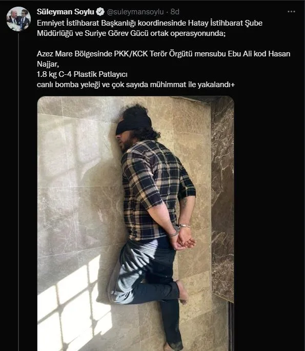 Eylem hazırlığındaki canlı bomba Azez Mare bölgesinde yakalandı!-2