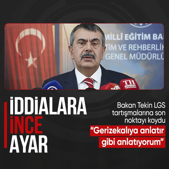 Milli Eğitim Bakanı Tekin, LGS sonuçlarına ilişkin açıklamalarda bulundu | Pis koku CHPden geliyordur