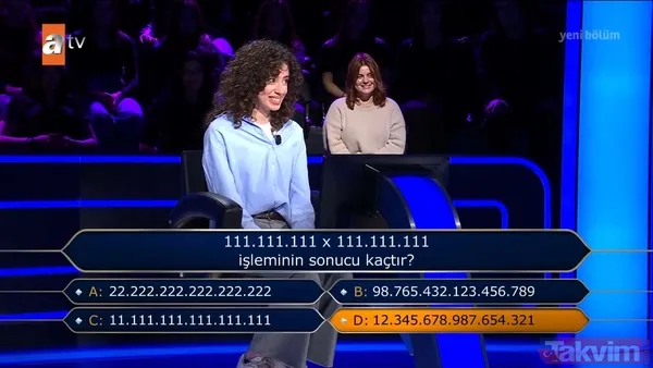 İşte Kim Milyoner Olmak İster'de yarışmacının cevapladığı diğer sorular...