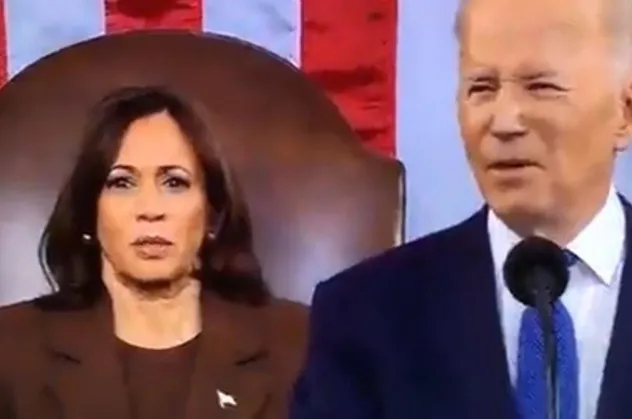ABD'nin yaşlı başkanı Joe Biden Ukrayna yerine İran dedi Kamala Harris'in yüzü şekilden şekile girdi