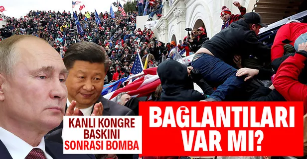 FBI açıkladı! Ortalık karışacak! Çin ve Rusya'nın ABD'deki kongre binasına kanlı baskınla bağlantıları mı var?