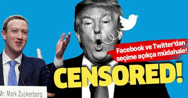 Facebook ve Twitter’dan seçimlere açıkça müdahale! Trump’ı engellemek için pusuda beklediler