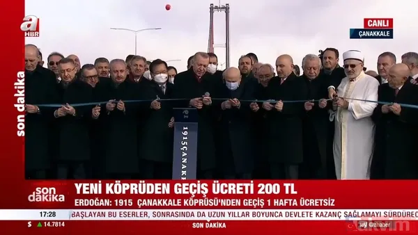Zaferin nişanesi, Türkiye'nin tarihe damgası olan 1915 Çanakkale Köprüsü dualarla hizmete açıldı - 14
