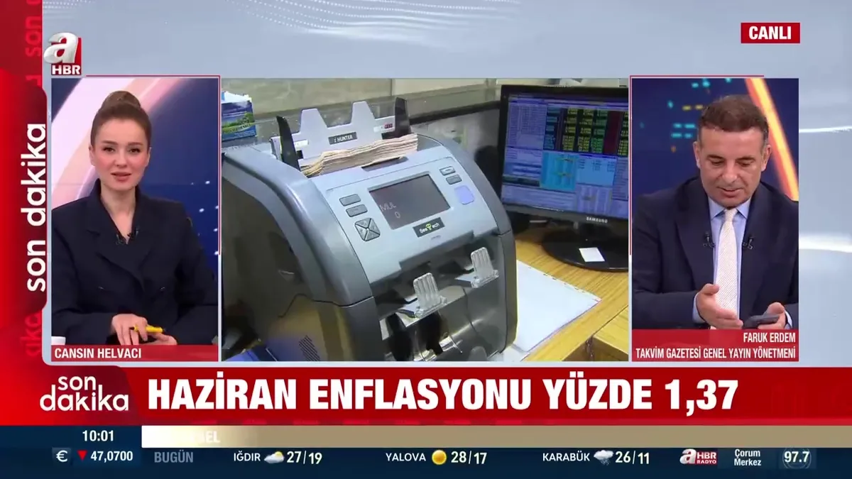 Haziran ayı enflasyon rakamları açıklandı