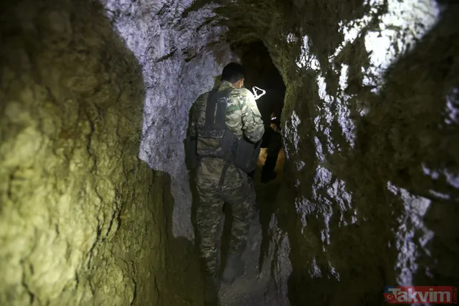 Rasulayn'daki YPG/PKK tünellerinin kazımında özel makineler kullanılmış!