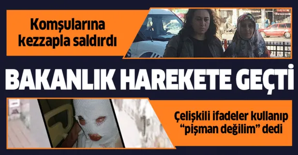 Komşularına kezzapla saldırdı "pişman değilim" dedi! Bakanlık harekete geçti!
