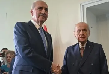 TBMM Başkanı Numan Kurtulmuş Devlet Bahçeli'yi ziyaret etti