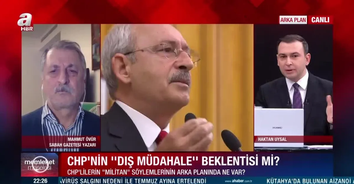 Sabah Gazetesi Yazarı Mahmut Övür'den A Haber'de flaş açıklama: CHP sokakları ateşlemek istiyor