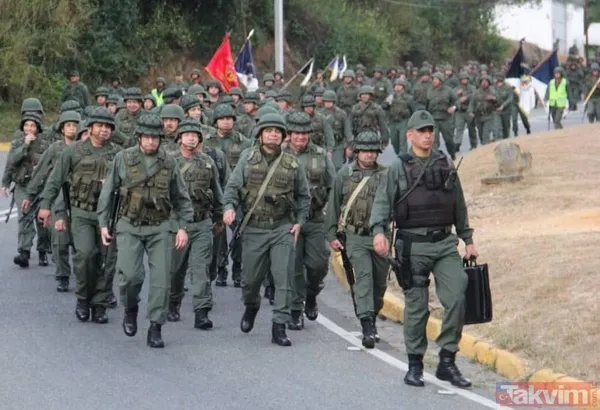 Venezuela ordusu Maduro'ya destek için sokağa çıktı - 9