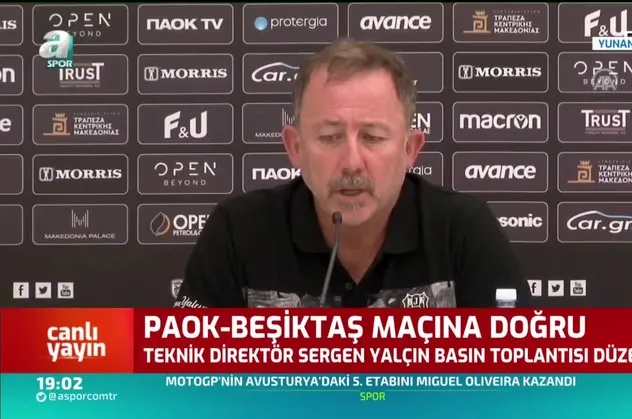 Beşiktaş Teknik Direktörü Sergen Yalçın: Şansların eşit olduğunu düşünüyorum
