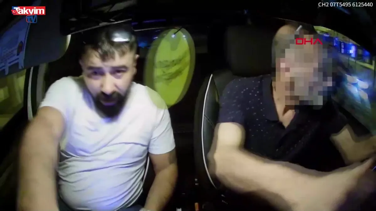 Antalya taksi gaspı kamerada!