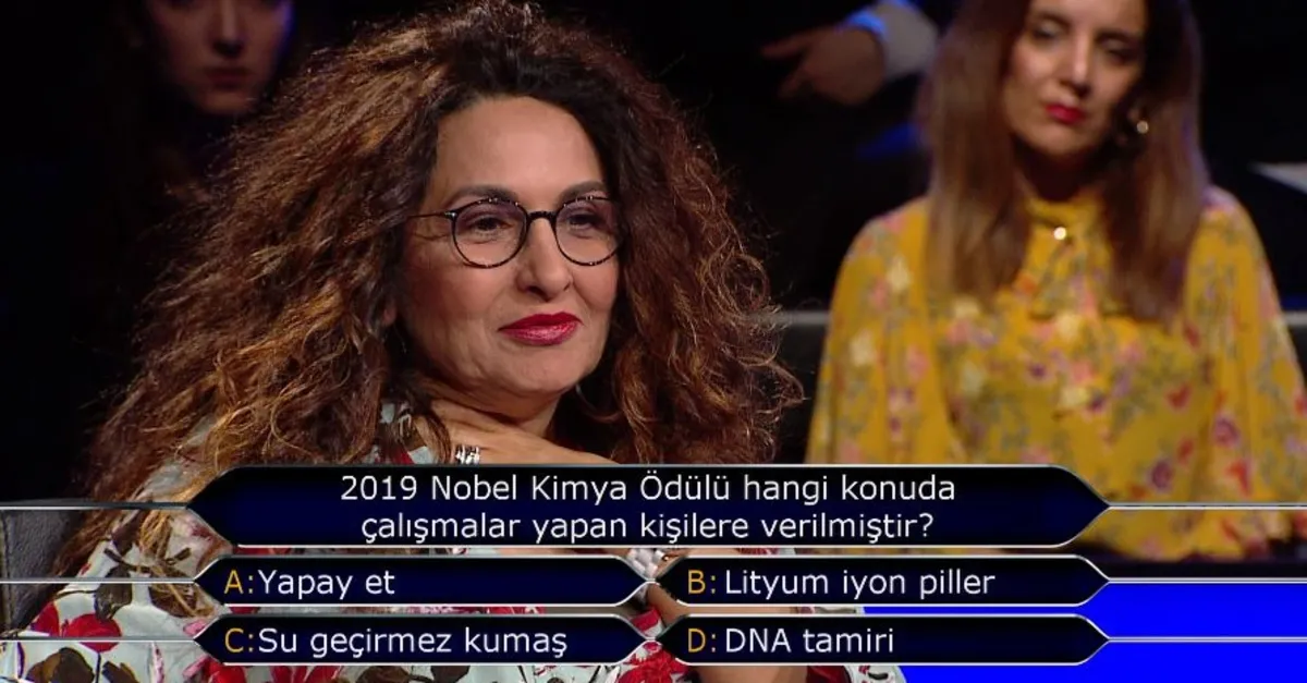 Milyoner'e damga vuran Nobel sorusu! 2019 Nobel Kimya Ödülü hangi konuda çalışma yapan kişilere verilmiştir?