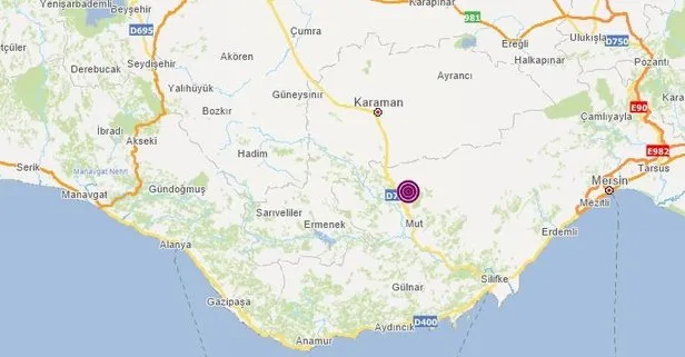 Mersin'de korkutan deprem