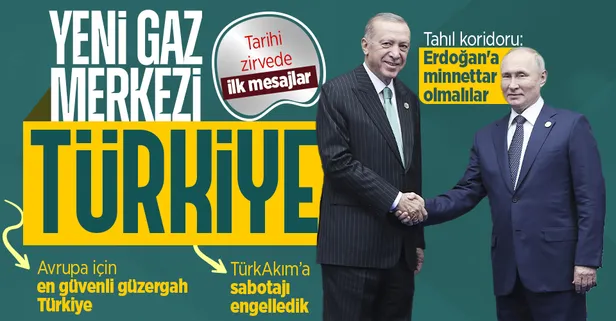 Başkan Erdoğan Astana'da Putin ile bir araya geldi! Tarihi zirvede ilk mesajlar: Türkiye gaz merkezi olacak