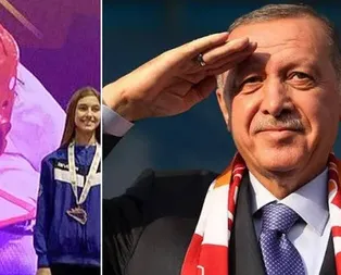 Milli sporcu Meryem İyin, Başkan Erdoğana selam çaktı