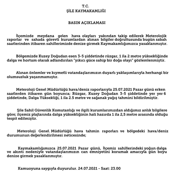 silede-yarin-gunu-gun-boyu-denize-girmek-yasak-1627159991953.jpg Şile'de yarın gün boyu denize girmek yasak-1