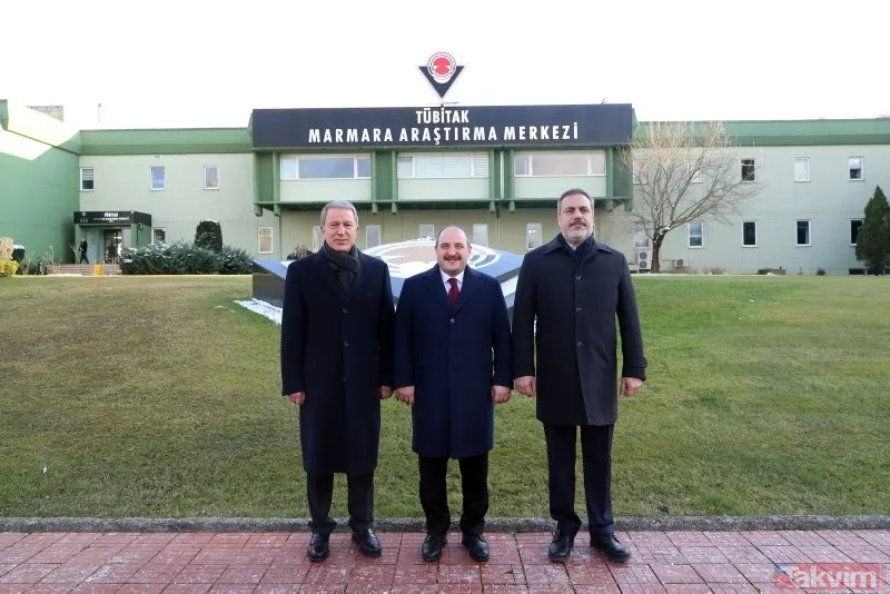Son dakika: Bakan Akar ve Varank ile MİT Başkanı Fidan TÜBİTAK'ı ziyaret etti