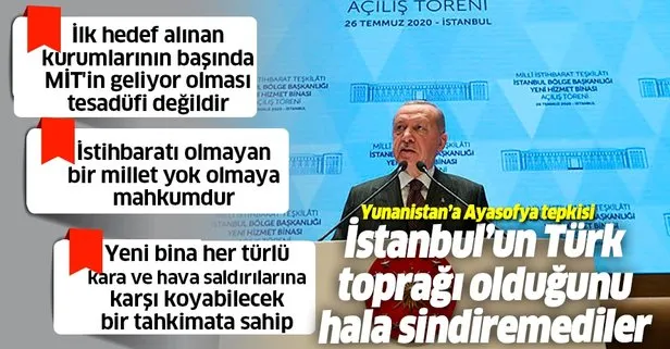 Son dakika: MİT’e İstanbul’da yeni hizmet binası! Başkan Erdoğan’dan flaş mesajlar