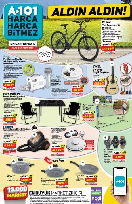 1714419934525.jpg A101'de 2 Mayıs'ta 100 TL indirim! 12'li tuvalet kağıdı 179 TL'en 79 TL'ye düştü! 1.25 L sıvı yağ 89 TL, tost peyniri 69.90 TL, sucuk 149 TL...-14