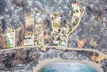 Rodos ağlıyor: Yangının boyutu ortaya çıkan görüntülerle gözler önüne serildi!