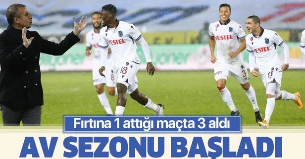 Trabzonspor Abdullah Avcı ile çıktığı ilk maçı kazandı! Fırtına 1 attı 3 aldı
