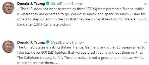 Trump'tan Suriye mesajı! 24 saat içinde paylaşacağını yazmıştı-1